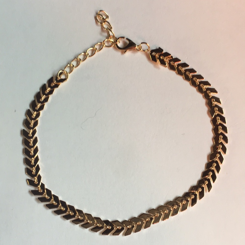 New! Chevron Ankle Bracelet - Picture 2 of 8